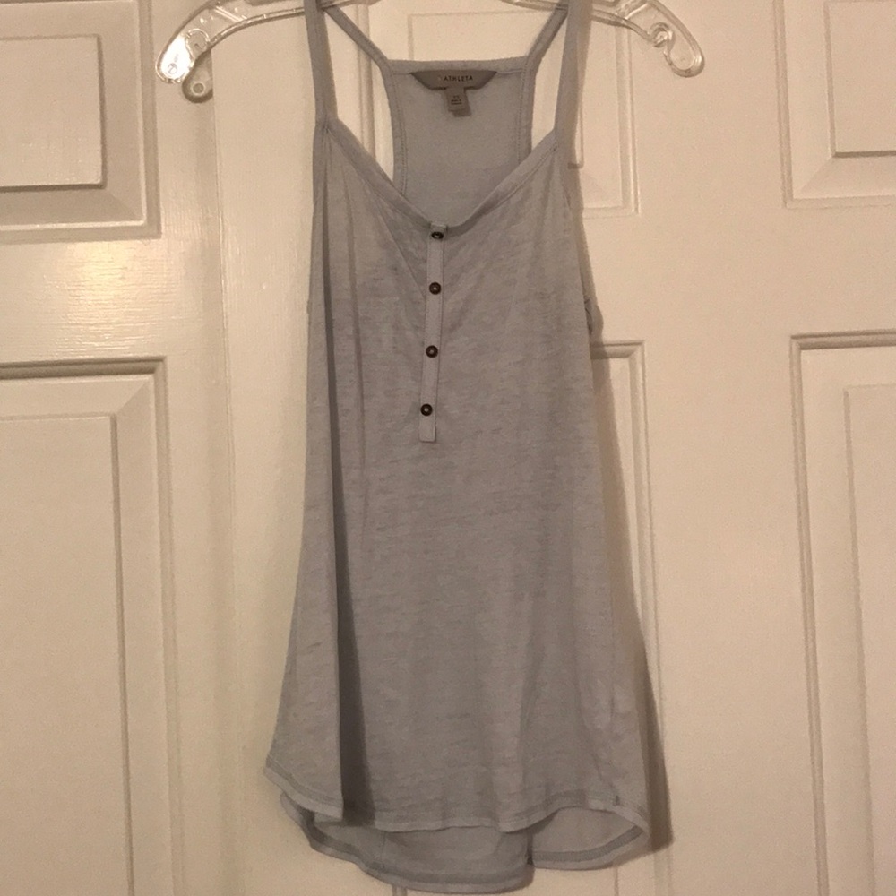 Baby blue/ gray colored tank top